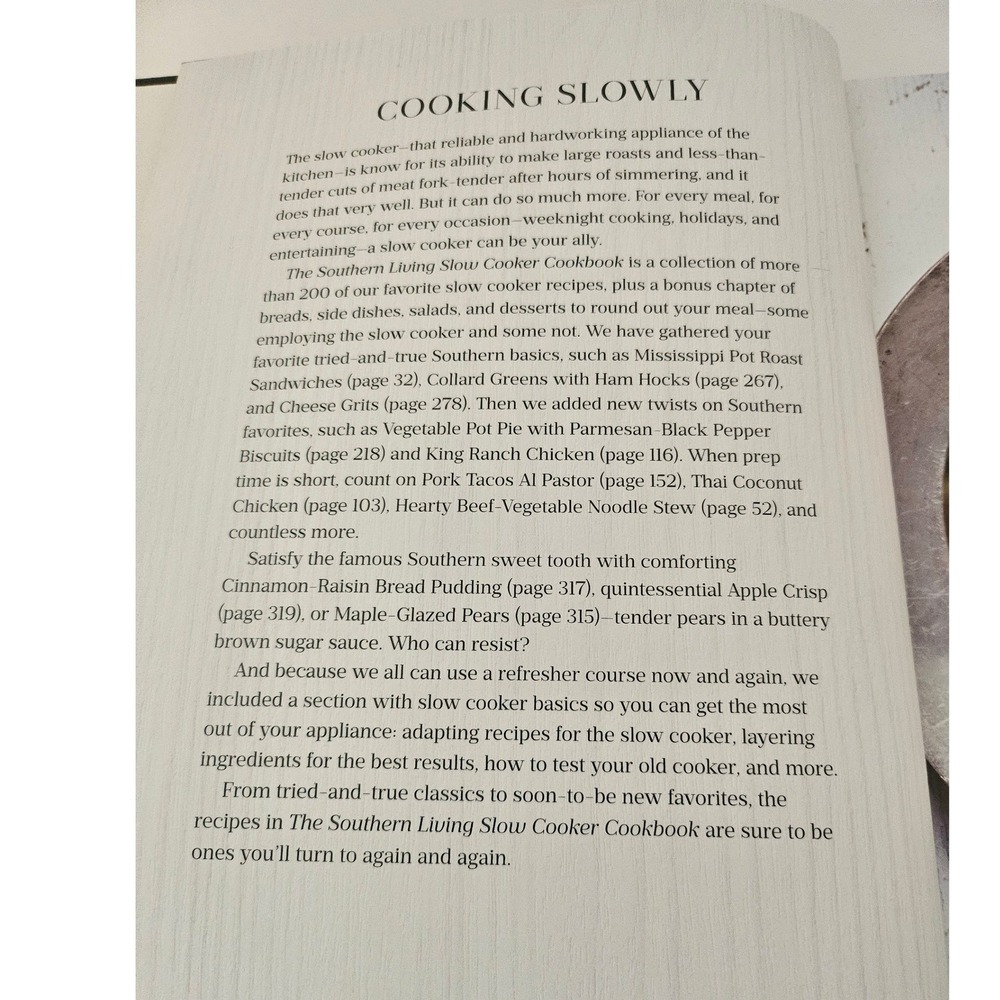 The Southern Living Slow Cooker Cookbook Hardcover 200+ Recipes 9780848784393 - Picture 3 of 5